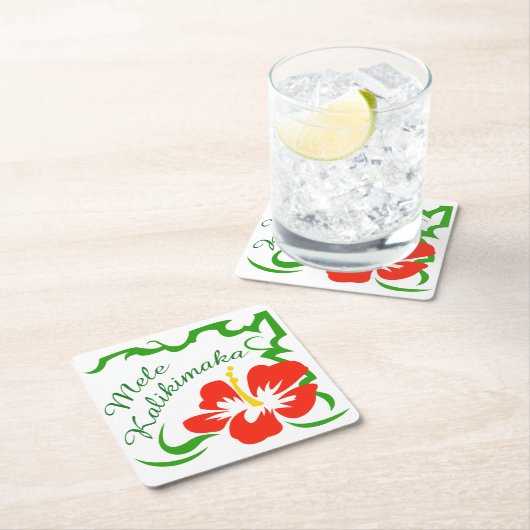 Mele Kalikimaka Kartonnen Onderzetters (Insitu)