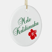 Mele Kalikimaka Keramisch Ornament (Rechts)