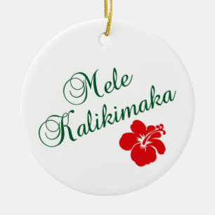 Mele Kalikimaka Keramisch Ornament