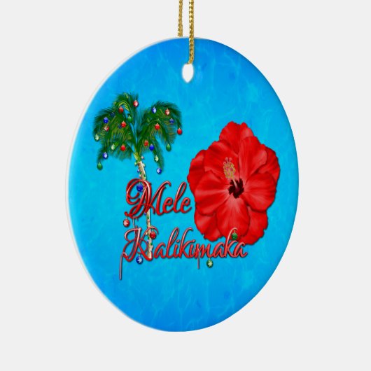 Mele Kalikimaka Keramisch Ornament (Rechts)