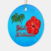 Mele Kalikimaka Keramisch Ornament (Links)