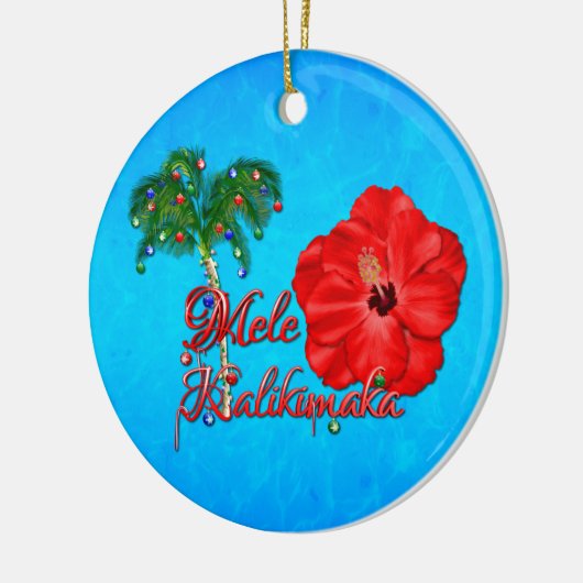 Mele Kalikimaka Keramisch Ornament (Links)