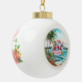 Mele Kalikimaka Keramische Bal Ornament (Links)
