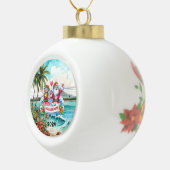 Mele Kalikimaka Keramische Bal Ornament (Rechts)