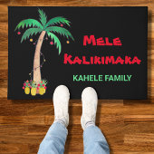 Mele Kalikimaka Kerst Ananas Palm Naam Deurmat