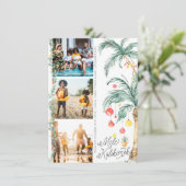 Mele Kalikimaka | Kerst Foto Collage Kaart (Staand voorkant)