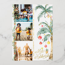 Mele Kalikimaka | Kerst Foto Collage Kaart