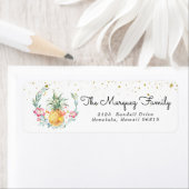 Mele Kalikimaka | Kerst retour adreslabels Etiket (Insitu)