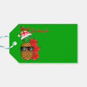 Mele Kalikimaka kerstananas Cadeaulabel (Achterkant Horizontaal)