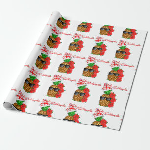 Mele Kalikimaka kerstananas Cadeaupapier