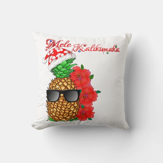 Mele Kalikimaka kerstananas Kussen (Voorkant)