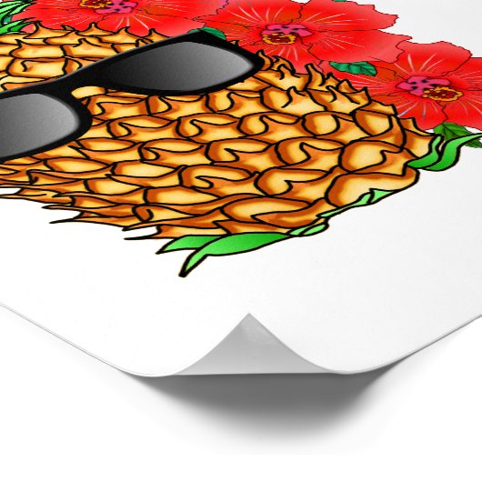 Mele Kalikimaka kerstananas Poster (Hoek)