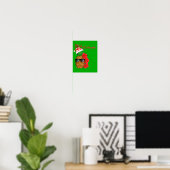 Mele Kalikimaka kerstananas Poster (Thuiskantoor)