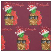 Mele Kalikimaka kerstananas Stof (Swatch)