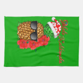 Mele Kalikimaka kerstananas Theedoek (Horizontaal)