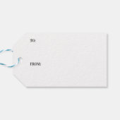 Mele Kalikimaka - kerstblaaskleur Cadeaulabel (Achterkant Horizontaal)