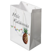 Mele Kalikimaka - kerstcadeau Medium Cadeauzakje (Voorkant Gekanteld)