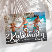 Mele Kalikimaka kerstfoto Feestdagenkaart