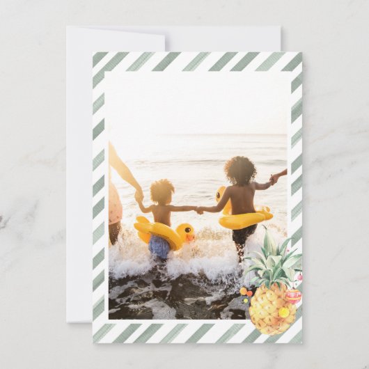 Mele Kalikimaka | Kerstfotocollage (Achterkant)