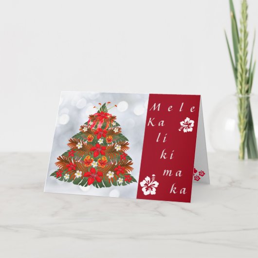 Mele Kalikimaka Kerstkaart Kaart (Voorkant)