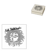 Mele Kalikimaka Kerstkrans rubberen stempel (Gestempeld)