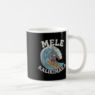 Mele Kalikimaka Kerstman Surft Hawaiaanse Kerstmis Koffiemok