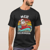 Mele Kalikimaka kerstMannen Apparel Funny Surf S T-shirt (Voorkant)