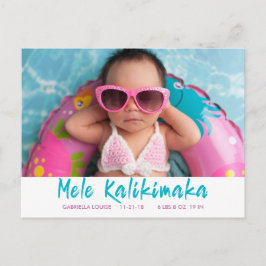 Mele Kalikimaka Kerstmis Baby Holiday Foto Feestdagenkaart