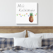 Mele Kalikimaka - Kerstmis Canvas Print (Insitu (Slaapkamer))