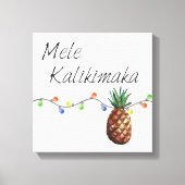 Mele Kalikimaka - Kerstmis Canvas Print (Voorkant)