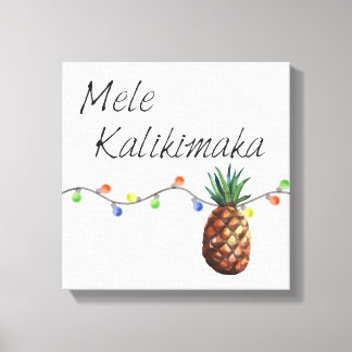Mele Kalikimaka - Kerstmis Canvas Print