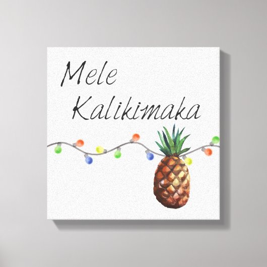 Mele Kalikimaka - Kerstmis Canvas Print (Voorkant)