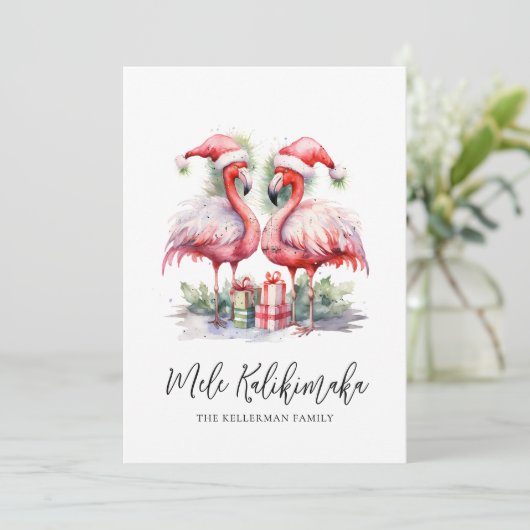 Mele Kalikimaka Kerstmis Feestdagenkaart (Staand voorkant)