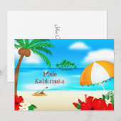 Mele Kalikimaka Kerstmis Feestdagenkaart (Voorkant / Achterkant)