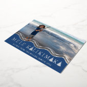 Mele Kalikimaka Kerstmis Fotocollage Folie Feestdagenkaart (Gedraaid)