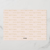 Mele Kalikimaka Kerstmis Fotocollage Folie Feestdagenkaart (Achterkant)