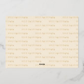 Mele Kalikimaka Kerstmis Fotocollage Folie Feestdagenkaart (Achterkant)