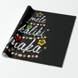 Mele kalikimaka Kerstmis Hawaiian Apparel Cadeaupapier