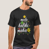 Mele Kalikimaka Kerstmis Hawaiian Apparel Santa T-shirt (Voorkant)