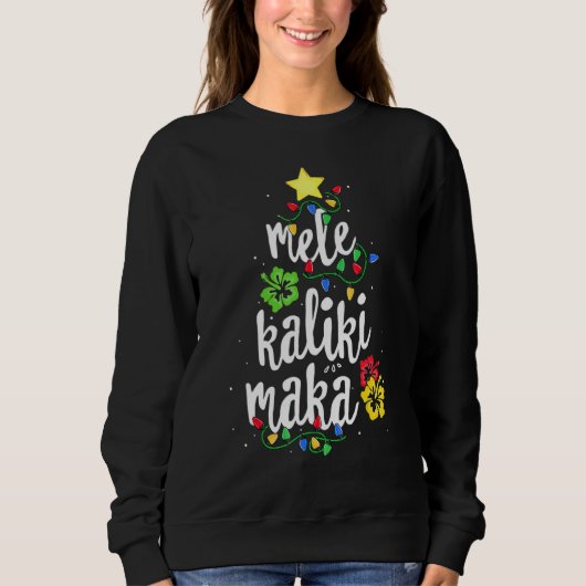 Mele Kalikimaka Kerstmis Hawaiian Apparel, Santa Trui (Voorkant)