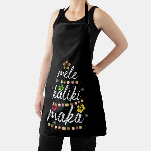 Mele kalikimaka Kerstmis Hawaiian Apparel Schort (Insitu)