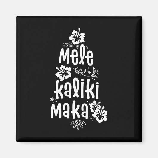 Mele Kalikimaka Kerstmis Hawaiian Xmas Vacature Magneet (Voorkant)