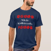 Mele Kalikimaka Kerstmis Hibiscus Hawaiian T-shirt (Voorkant)