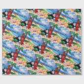 Mele Kalikimaka Kerstmis Kat in Poipu  Cadeaupapier (Vlak)