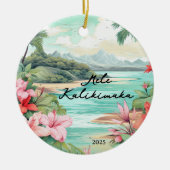 Mele kalikimaka Kerstmis Keramisch Ornament (Voorkant)