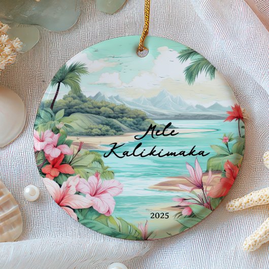 Mele kalikimaka Kerstmis Keramisch Ornament