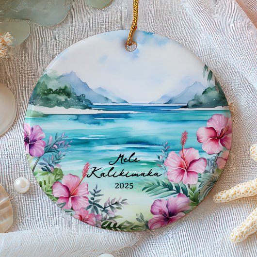 Mele kalikimaka Kerstmis Keramisch Ornament