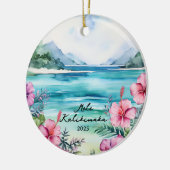 Mele kalikimaka Kerstmis Keramisch Ornament (Links)