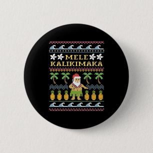 Mele Kalikimaka Kerstmis Ronde Button 5,7 Cm