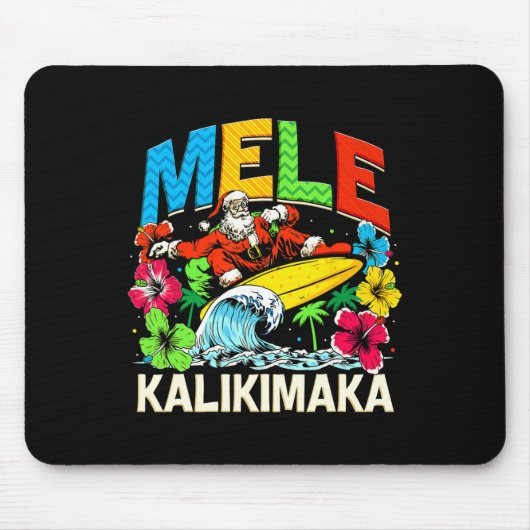 Mele Kalikimaka Kerstmiskerstman Kerstmiszomer Haw Muismat (Voorkant)